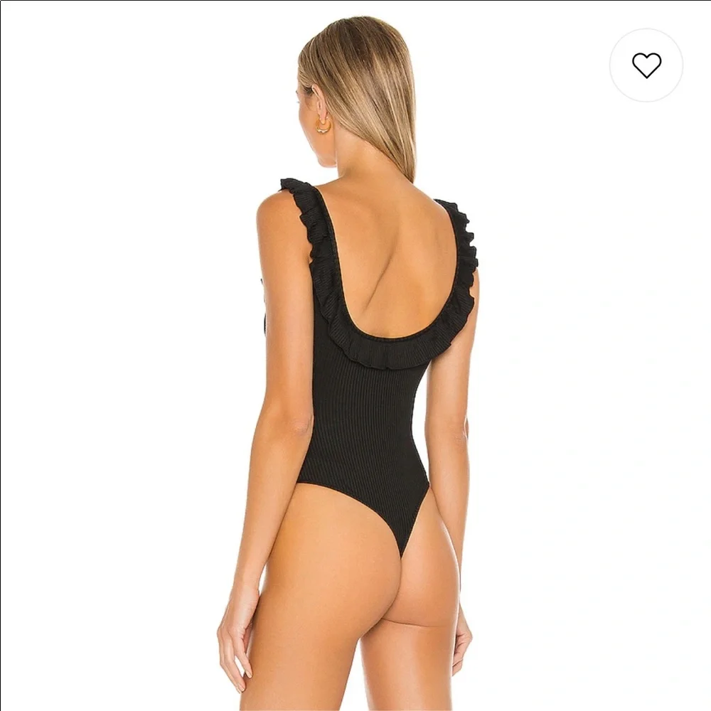 Privacy Please Sheila Bodysuit in Black - Picture 2 of 4